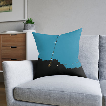 Coussins carrés Scotland Art Silhouette : différentes tailles