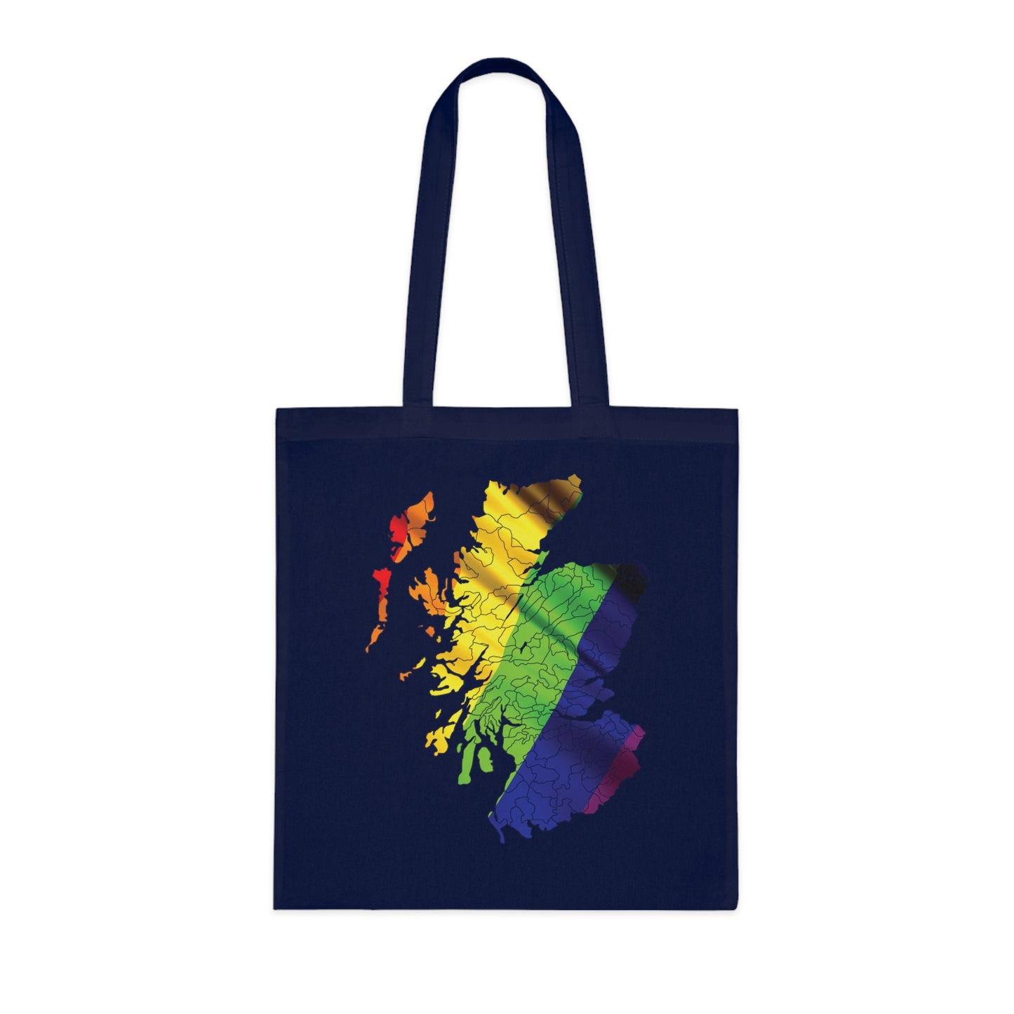 Scotland Pride Flag Clan Map Cotton Tote Bag