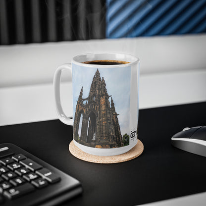 Scott Monument Photo Mug, Coffee Cup, Tea Cup, Scotland, White