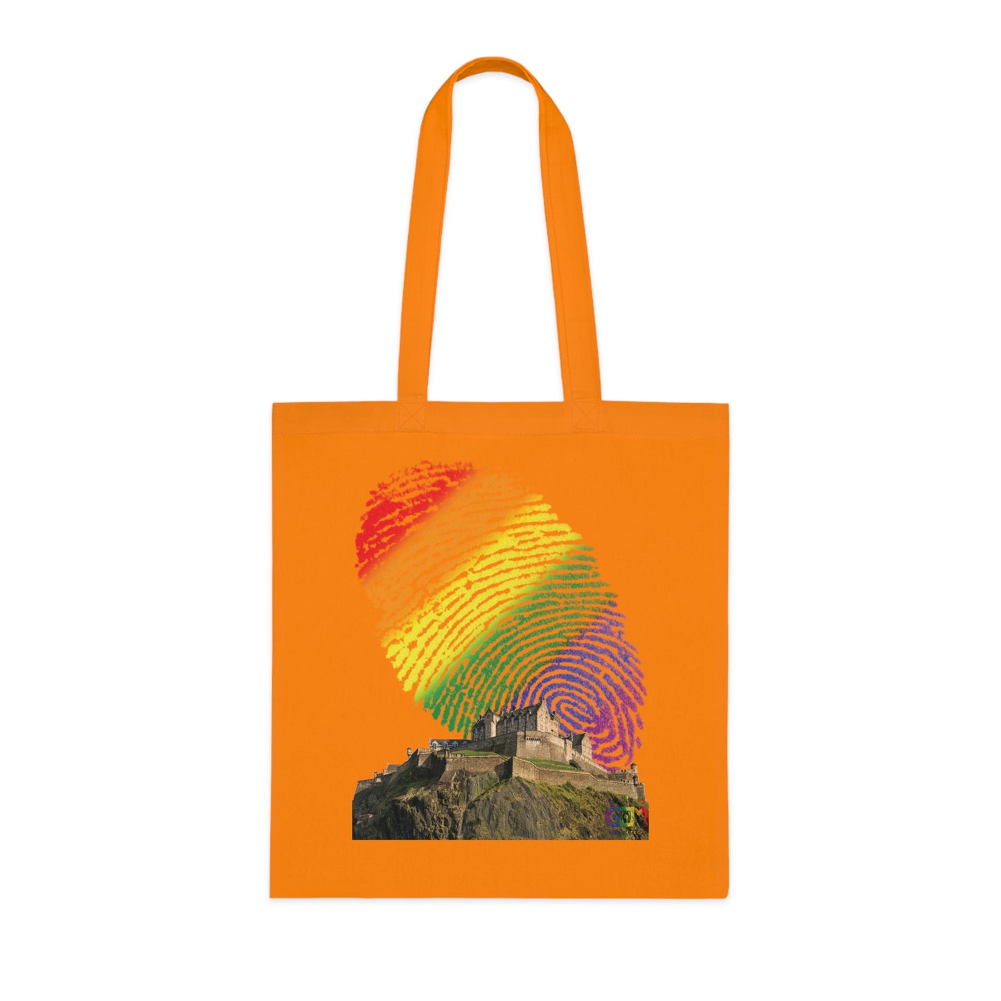 Edinburgh Castle Pride Fingerprint Sky Cotton Tote Bag