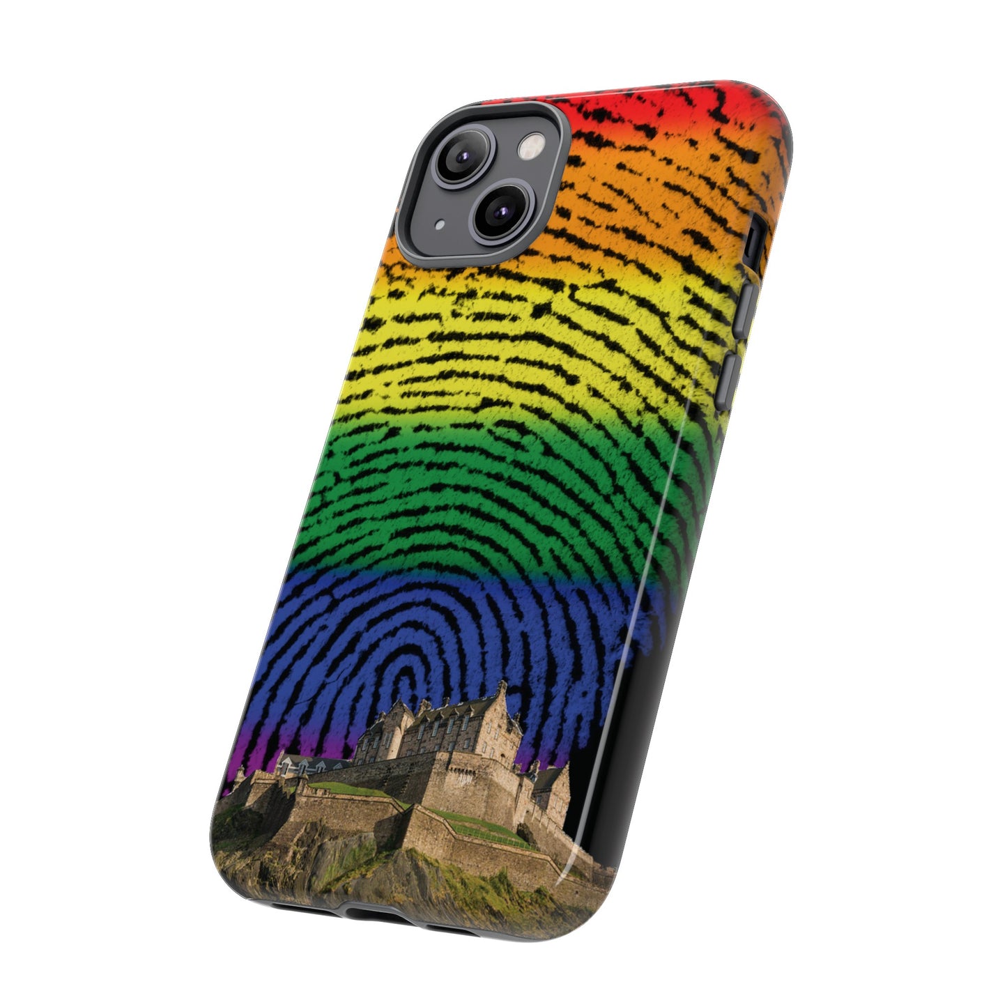 Edinburgh Castle Pride Phone Case - Fingerprint, Various