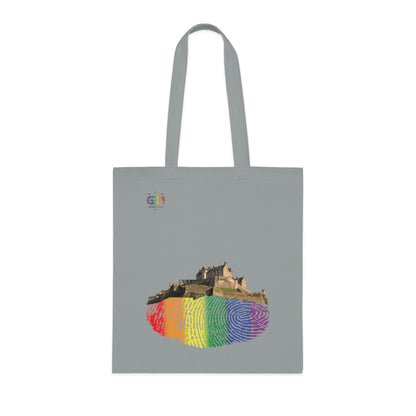 Pride Fingerprint Rock Edinburgh Castle Cotton Tote Bag