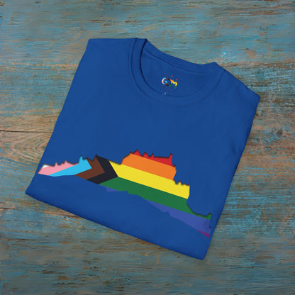 Edinburgh Castle Pride Progress Art Unisex T-Shirt