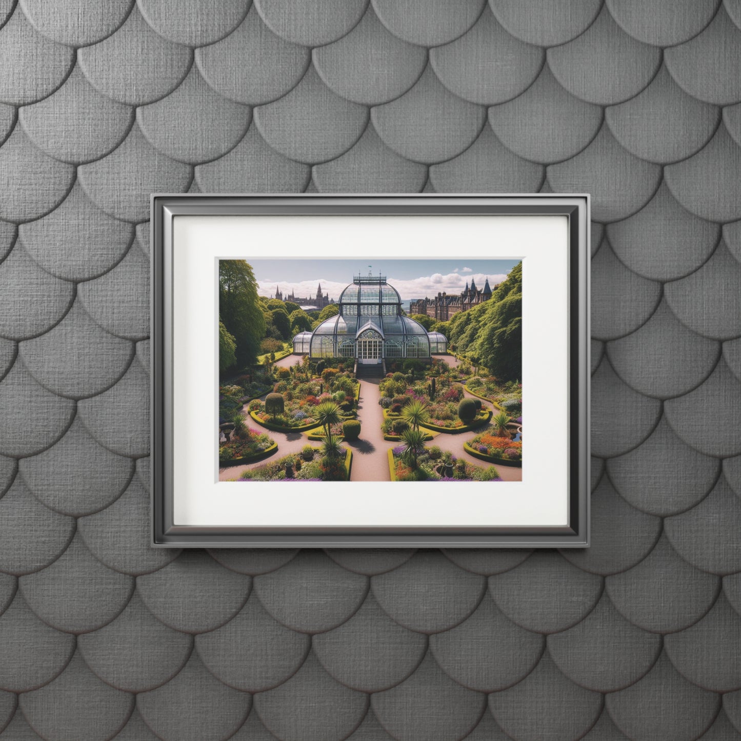 Glasgow's Botanic Gardens Fine Art Print, Scotland Art, Paper Frame, Various Sizes, Horizontal