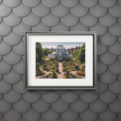 Glasgow's Botanic Gardens Fine Art Print, Scotland Art, Paper Frame, Various Sizes, Horizontal