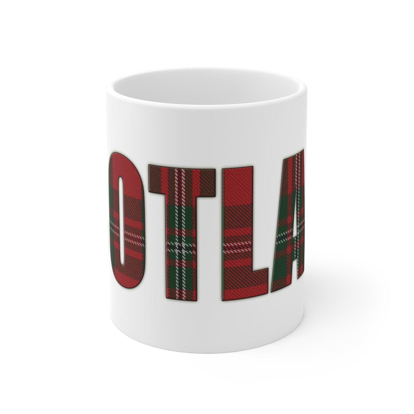 Scotland Lettering Tartan Mug 11oz, MacGregor Tartan