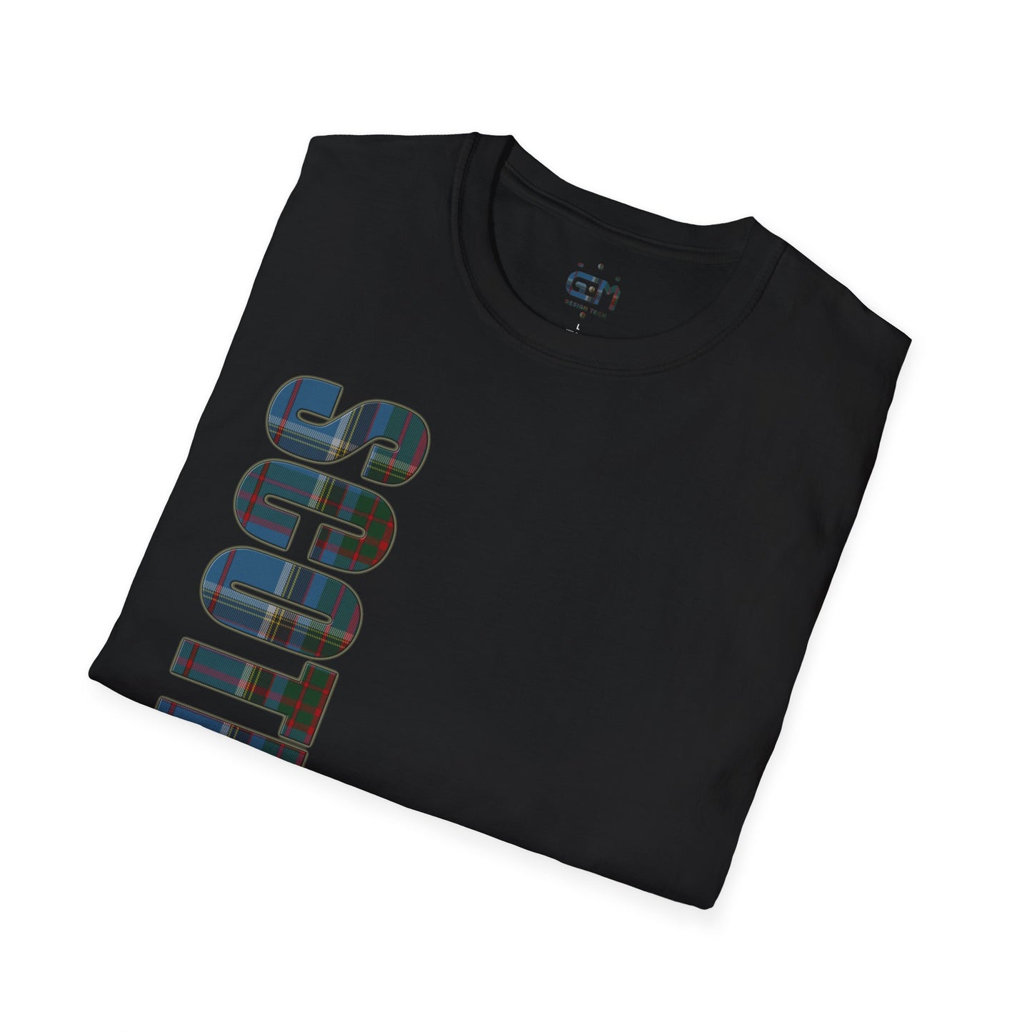 Scotland Lettering Tartan Softstyle Unisex T-Shirt, Anderson Old Tartan Tee