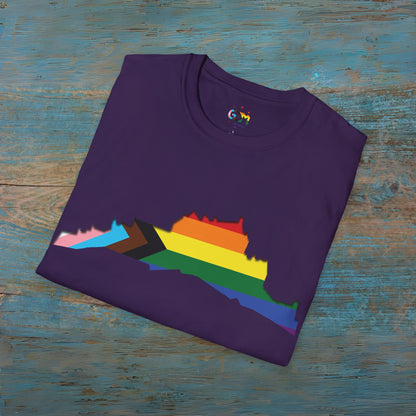 Edinburgh Castle Pride Progress Art Unisex T-Shirt