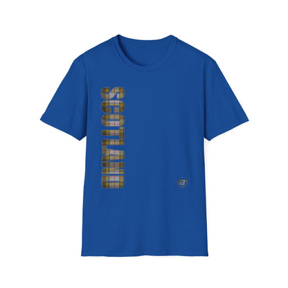 Tartan Scotland Lettrage Softstyle T-shirt unisexe, Buchanan Tartan Tee 