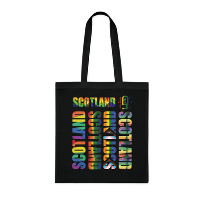 Scotland Pride Lettering Cotton Tote Bag