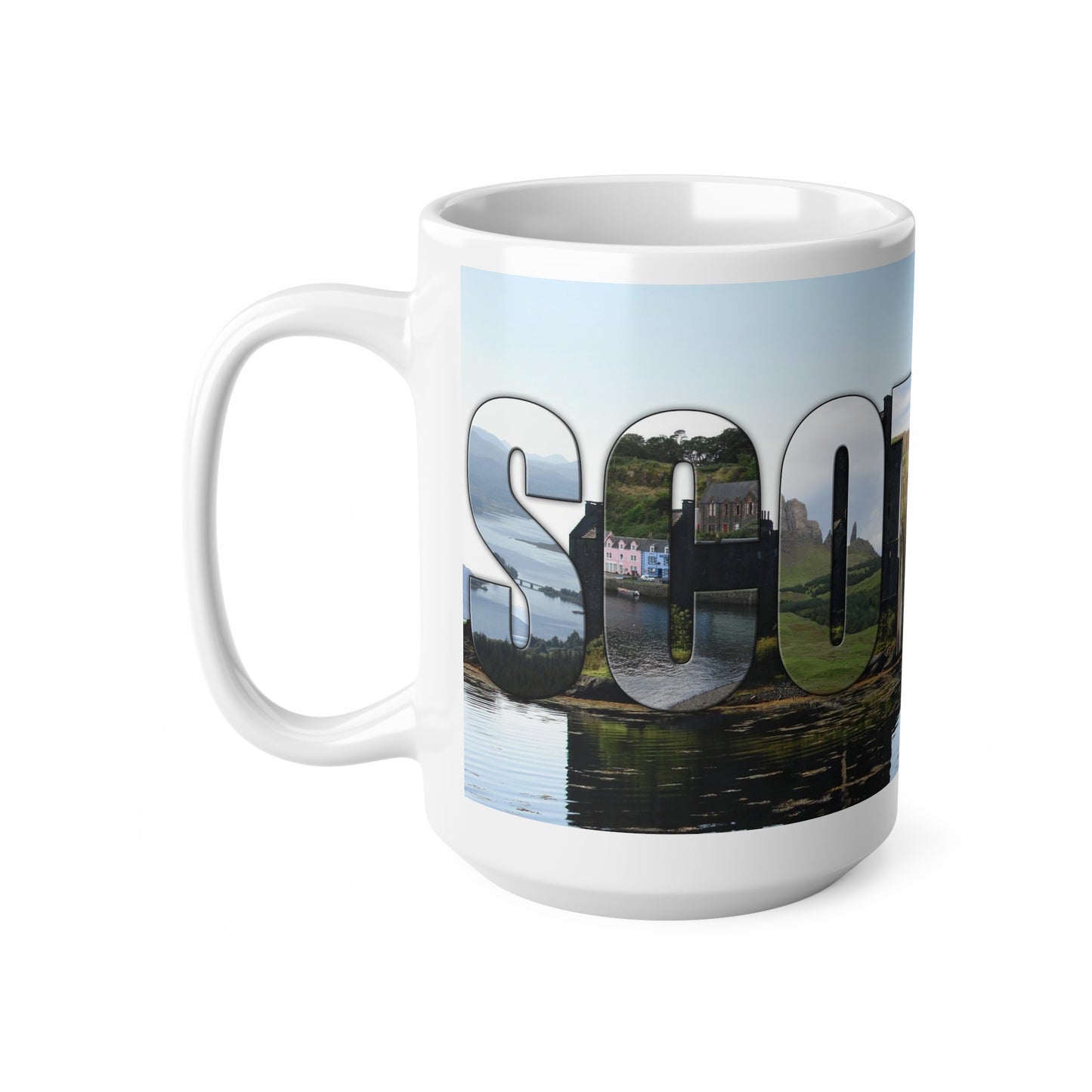 Eilean Donan Castle Scotland Photo Mug, Coffee Cup, Tea Cup, Scottish Art, Scottish Landmarks, Scottish Nature, White