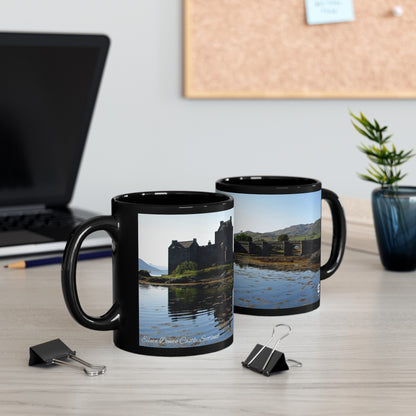 Eilean Donan Castle Photo Mug, Coffee Cup, Tea Cup, Scottish Art, Scottish Landmarks, Scottish Nature, Black