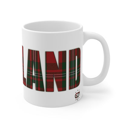 Scotland Lettering Tartan Mug 11oz, MacGregor Tartan