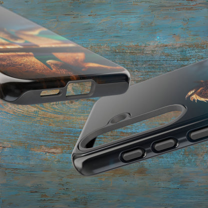 Kelpies Northern Lights Art Phone Case, Scotland, Samsung