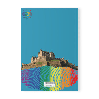 Edinburgh Castle Pride Fingerprint Rockface Softcover Notebook, A5