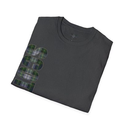 Scotland Lettering Gordon Dress Tartan Softstyle T-Shirt, Unisex Tee, Various Colours