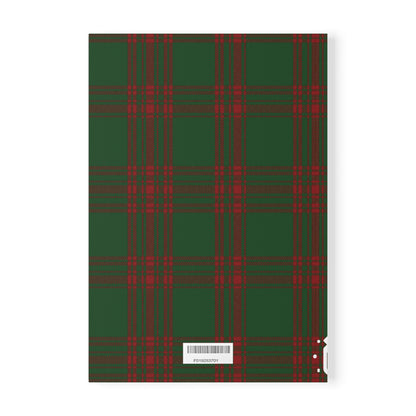 Carnet de notes A5 à couverture souple motif tartan écossais - Menzies