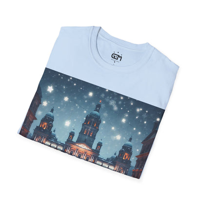 Glasgow George Square Winter Softstyle T-Shirt, Unisex Tee, Scotland Shirt, Scottish Landmark, Nature, Scenery, Various Colours