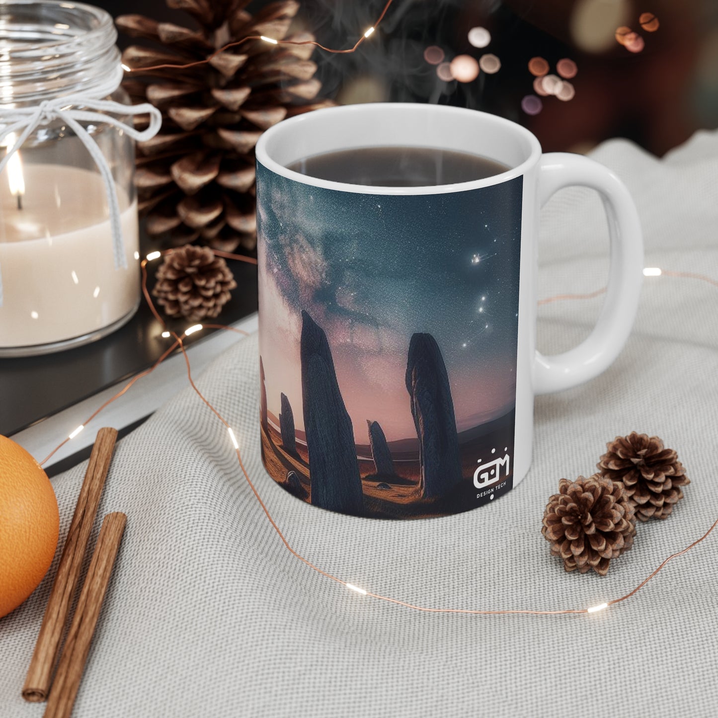 Callanish Standing Stones Mug - Isle of Lewis, Coffee Cup, Tea Cup, Scotland, White