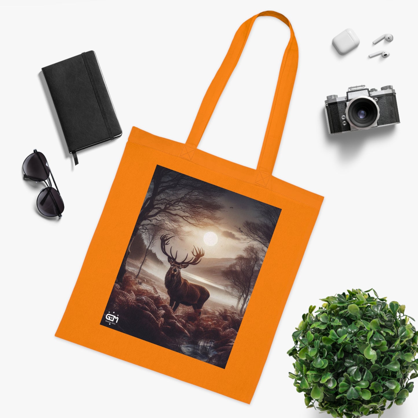 Scottish Nature Coloured Cotton Tote Bag