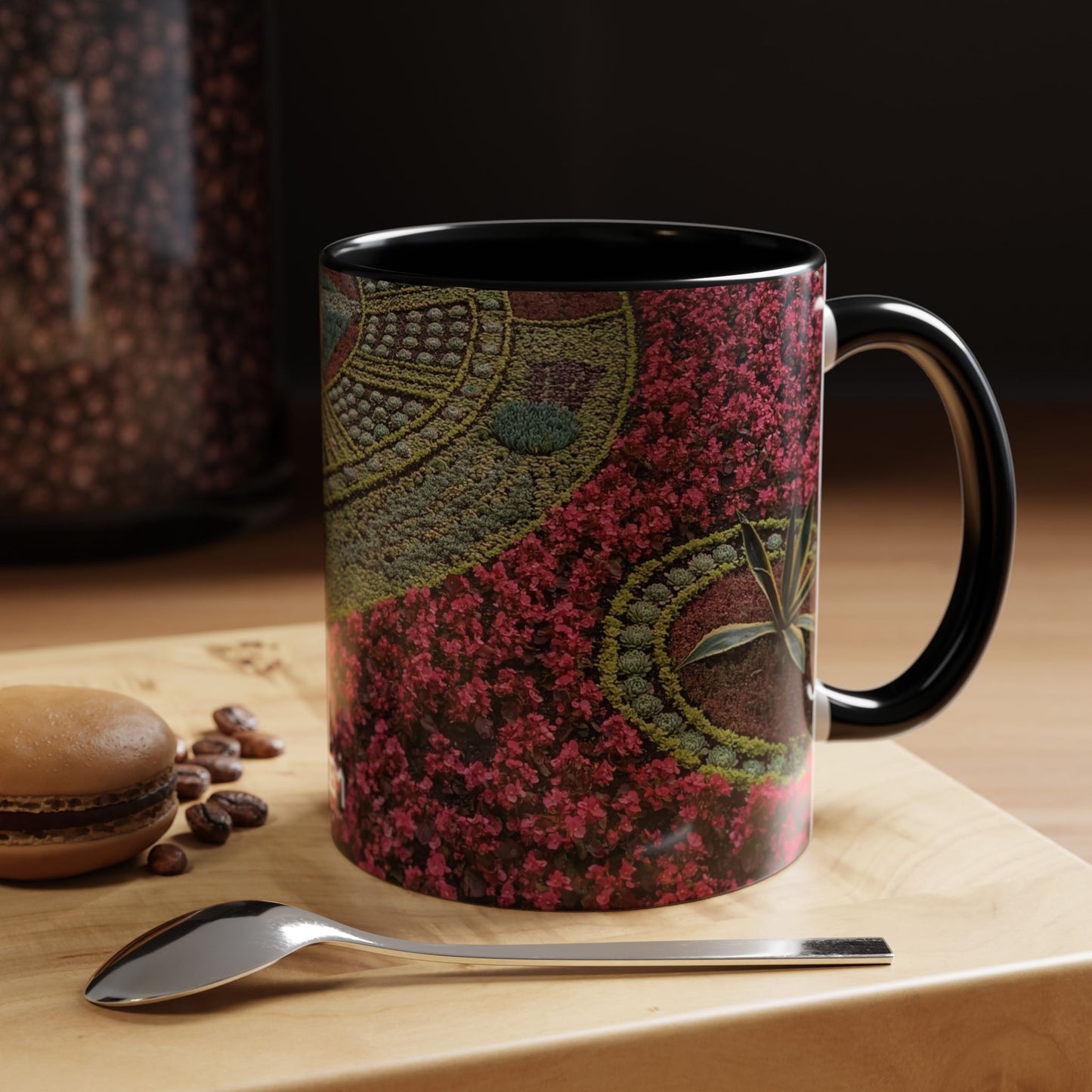 Tasses décoratives Écosse en gros plan - Scènes variées (noir)