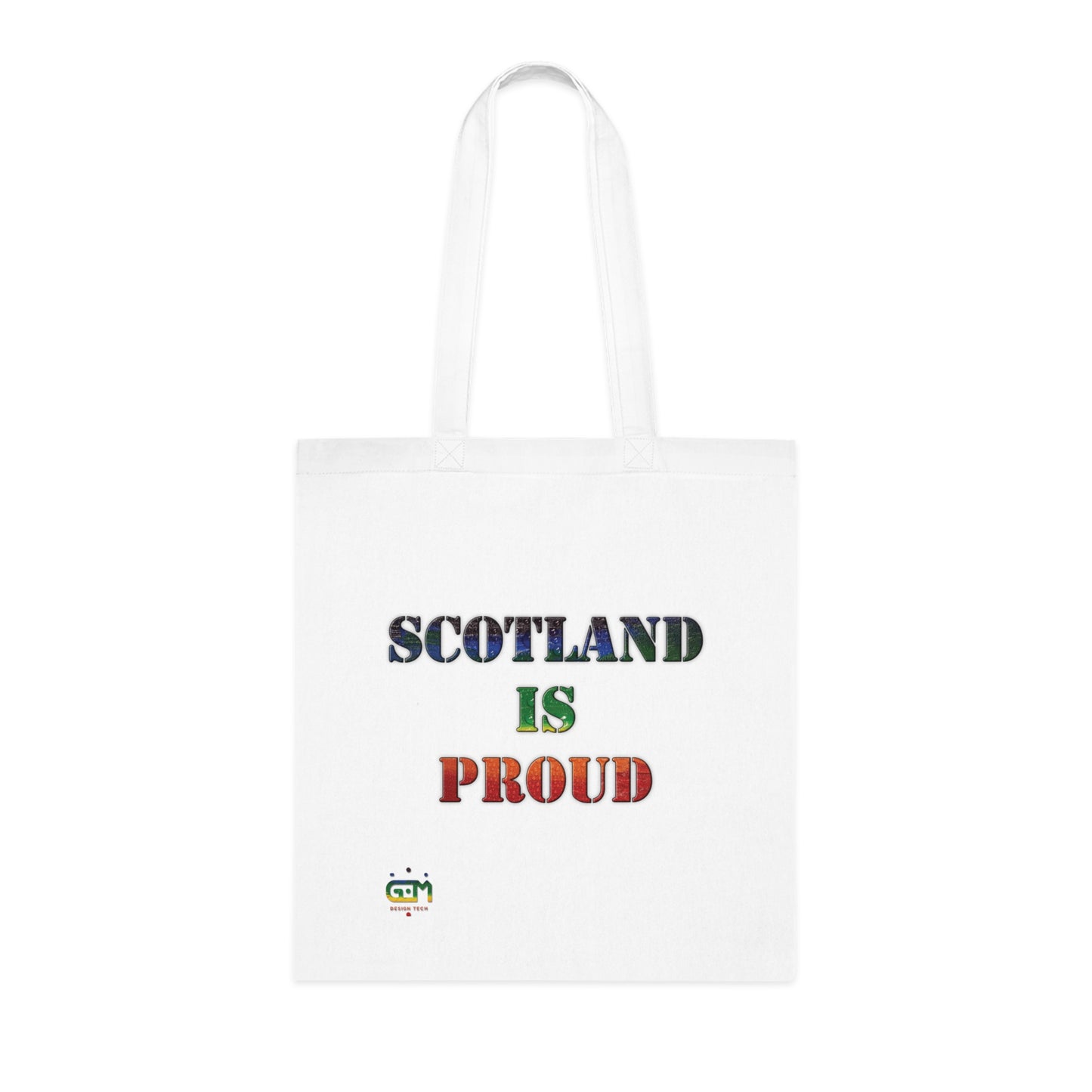 Scotland Pride Rain Map Cotton Tote Bag