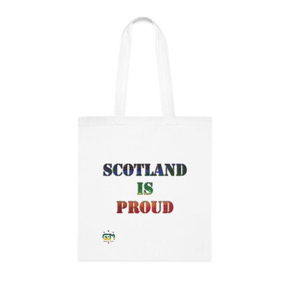 Scotland Pride Rain Map Cotton Tote Bag