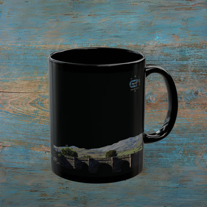 Eileen Donan Castle Photo Mug, Black