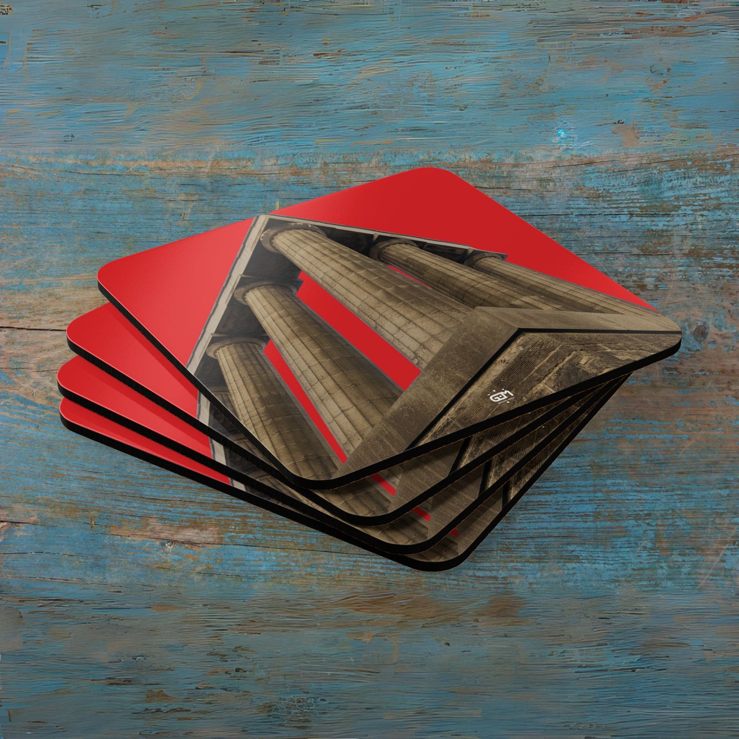Scotland Up Close Cork Coaster Set - Photo Silhouettes