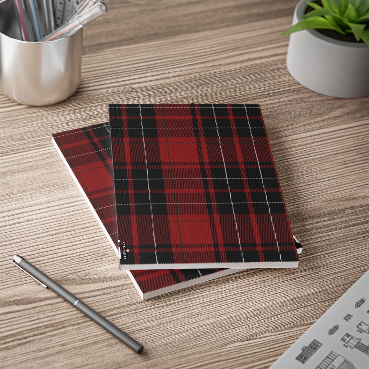 Scottish Tartan Softcover A5 Notebook - Wemyss