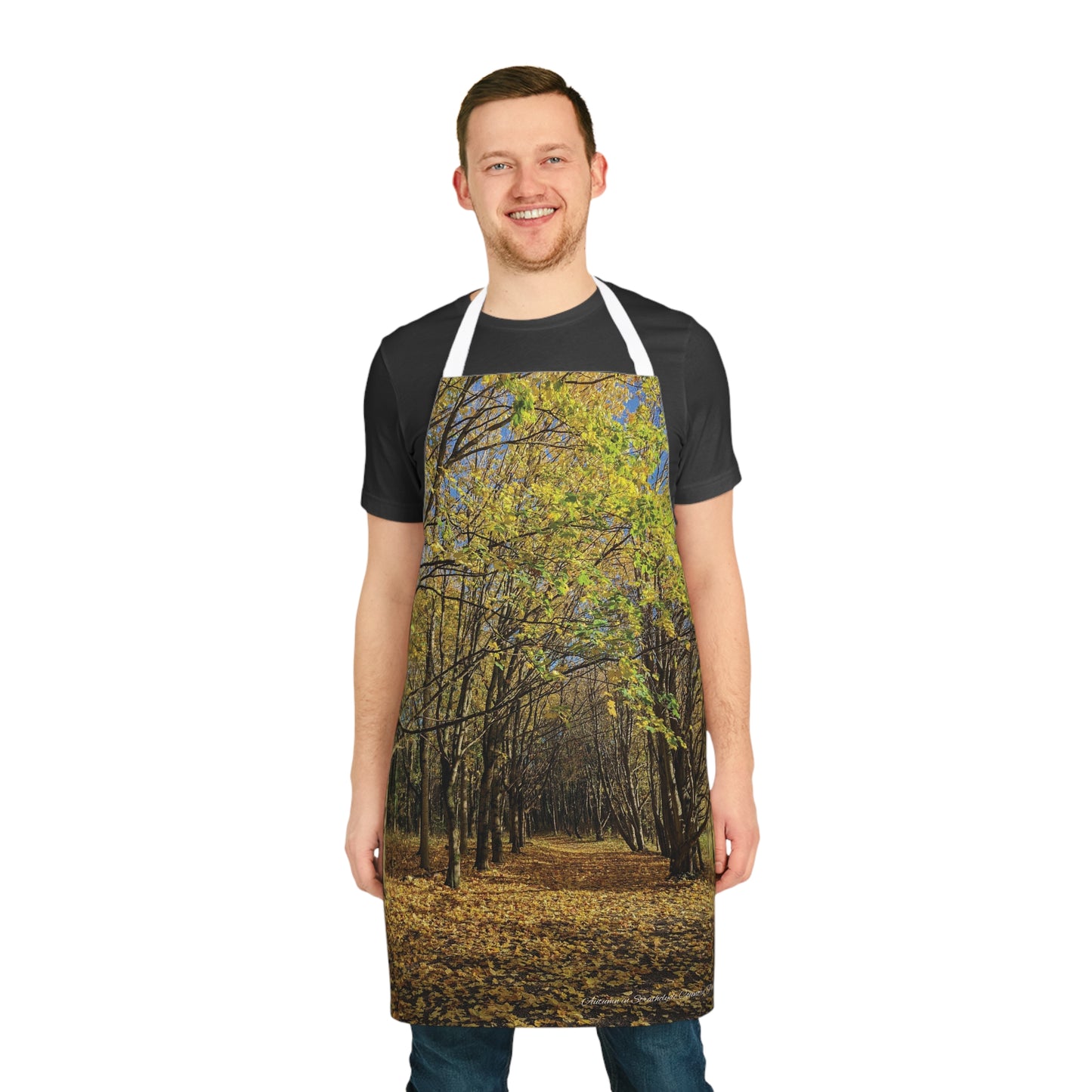 Autumn in Scotland Apron, Scottish Art, Strathclyde Country Park, Scottish Parks, Cooking Apparel, Chef Accessory, Nature