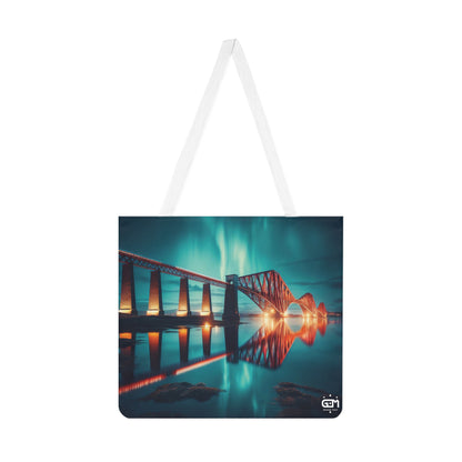 Forth Rail Bridge Art Shoulder Tote Bag