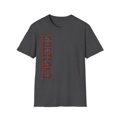 Tartan Scotland Lettering Softstyle Unisex T-Shirt, MacFarlane Tartan Tee