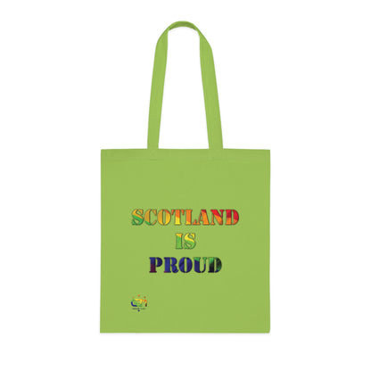 Scotland Pride Flag Map Cotton Tote Bag