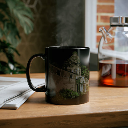 Dunmore Pineapple Art Mug, Coffee Cup, Tea Cup, Black