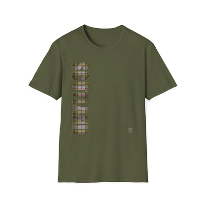 Tartan Scotland Lettrage Softstyle T-shirt unisexe, Buchanan Tartan Tee 