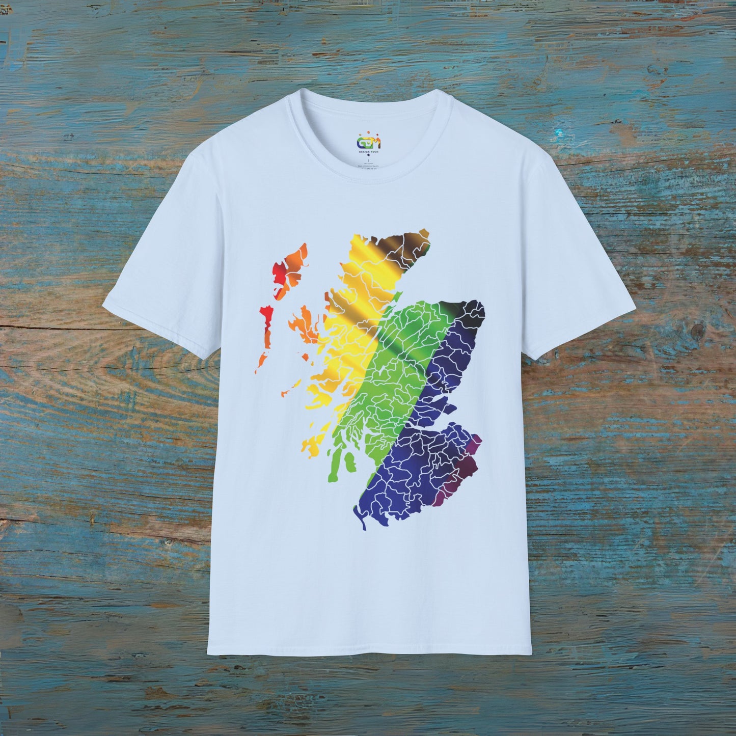 Scotland has PRiDE Flag Clan Regions Map Unisex T-Shirt, Various Colours