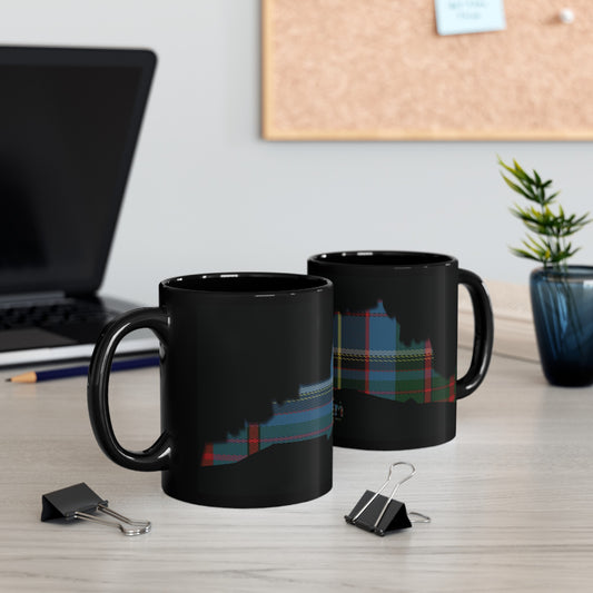 Tartan Edinburgh Castle - Anderson Old Mug, Black