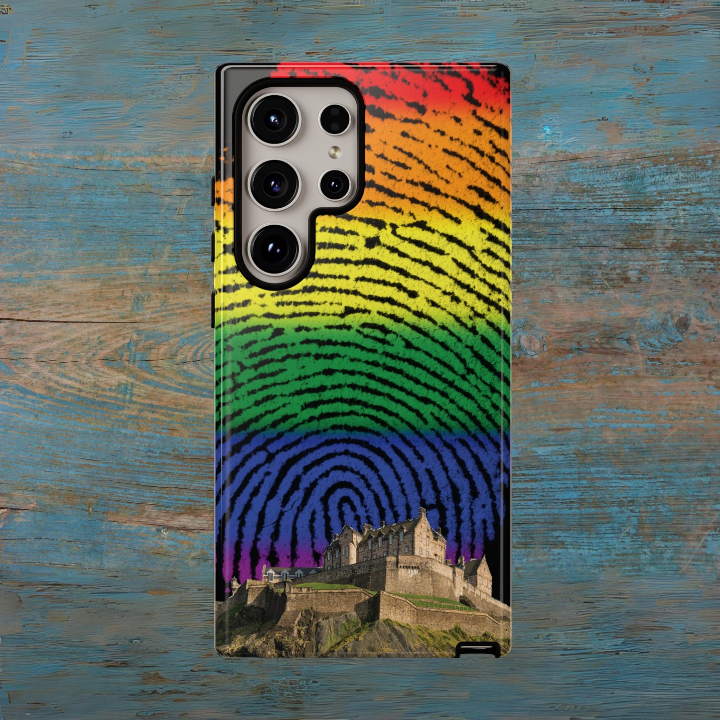 Edinburgh Castle Pride Phone Case - Fingerprint, Various