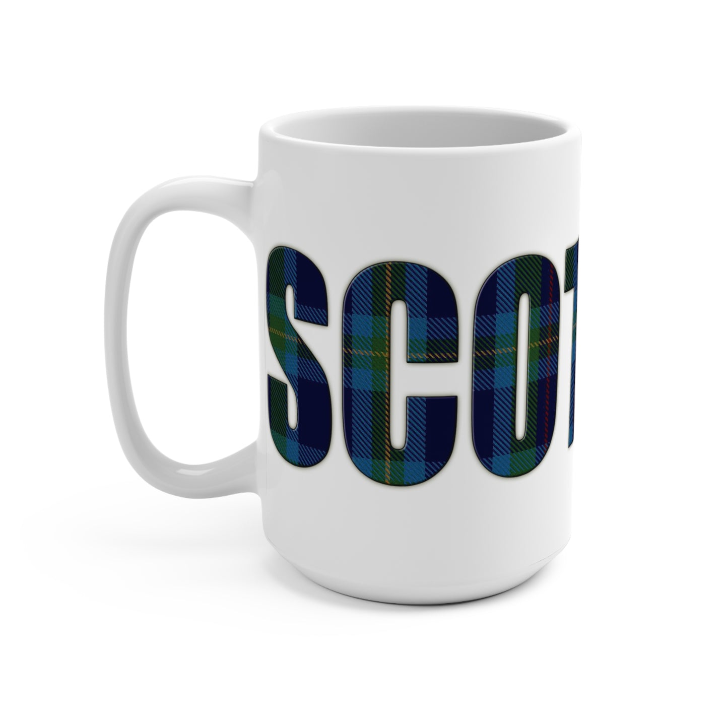 Scotland Lettering Tartan Mug 15oz, Miller Tartan