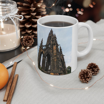 Scott Monument Photo Mug, Coffee Cup, Tea Cup, Scotland, White