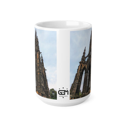 Scott Monument Photo Mug, Coffee Cup, Tea Cup, Scotland, White