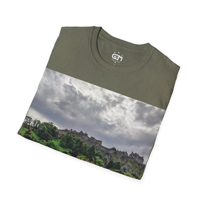 Princes Street Gardens & Edinburgh Castle Photo Softstyle T-Shirt, Unisex Tee, Various Colours