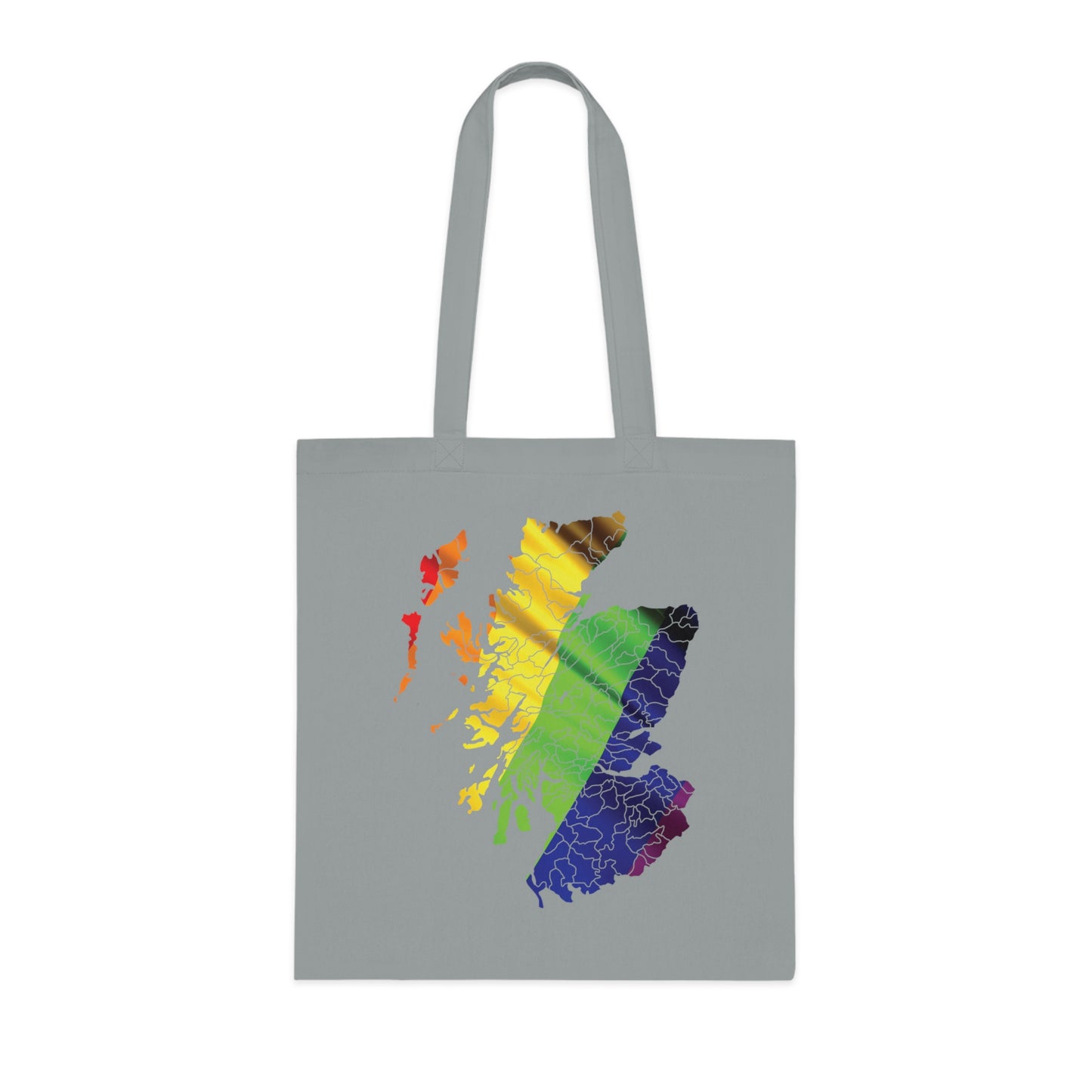 Scotland Pride Flag Clan Map Cotton Tote Bag