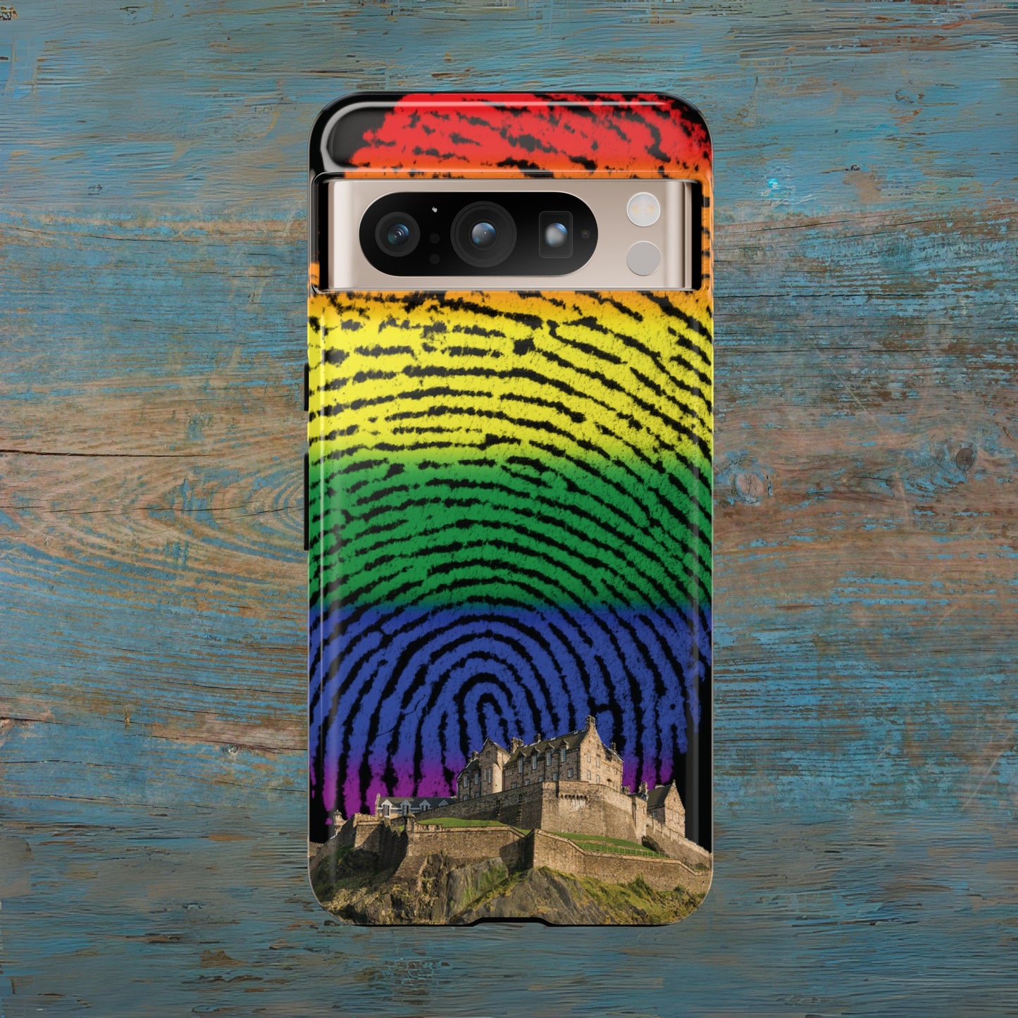 Edinburgh Castle Pride Phone Case - Fingerprint, Various