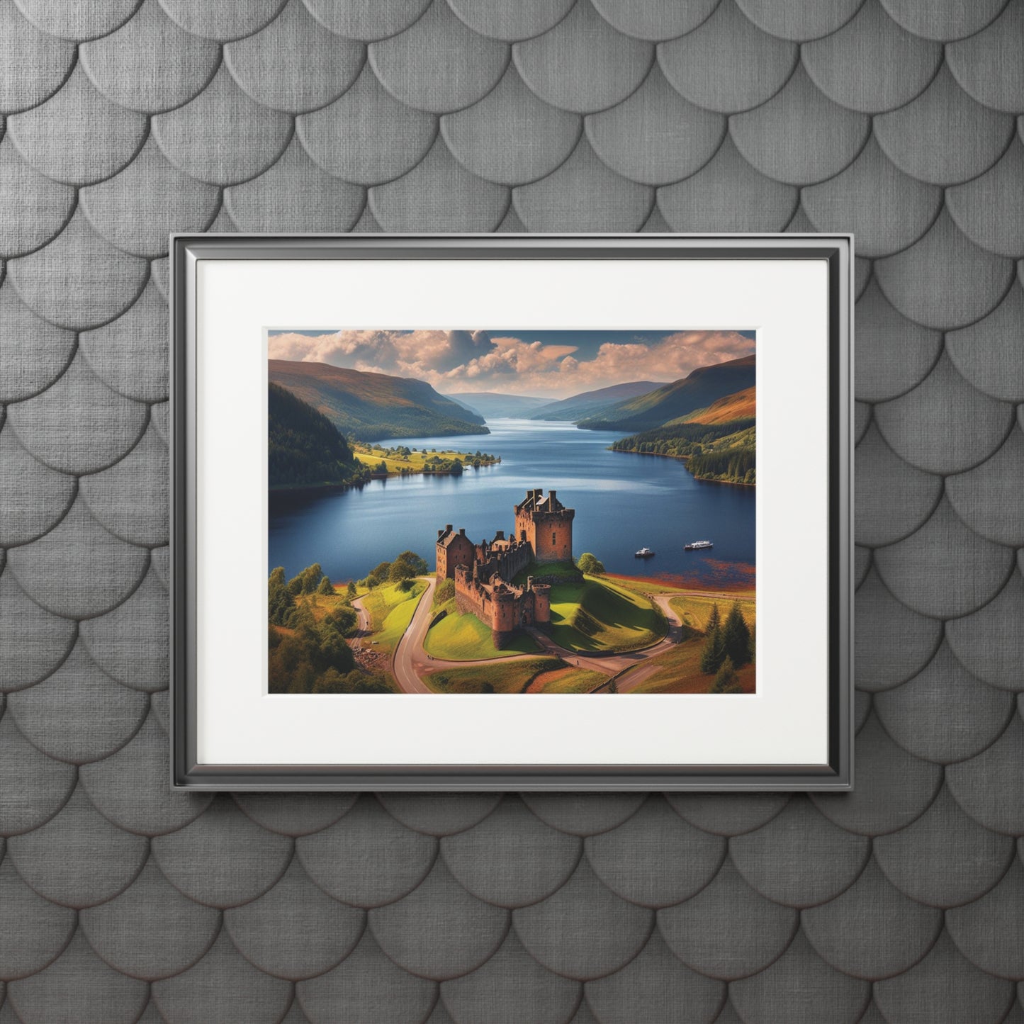 Urquhart Castle Fine Art Print, Scotland Art, Paper Frame, Various Sizes, Horizontal