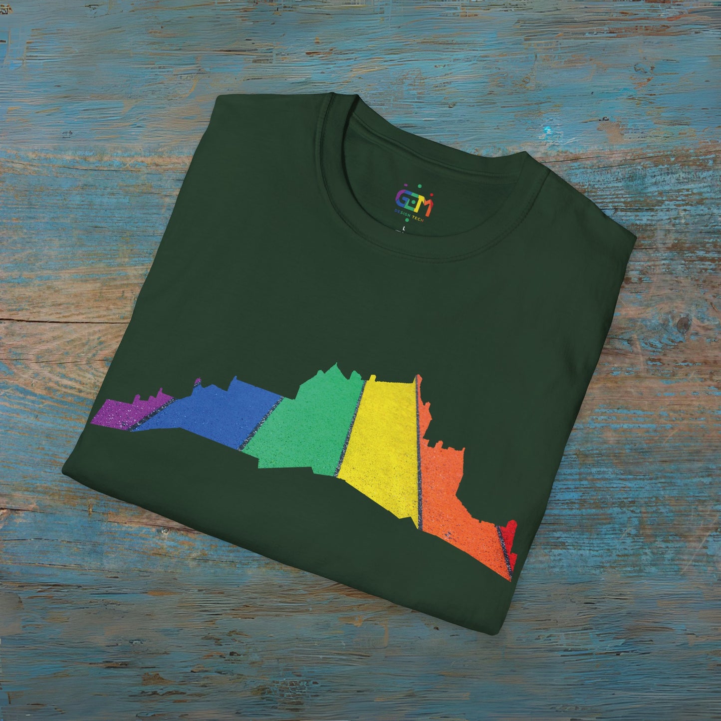 Edinburgh Castle Pride Road Art Unisex T-Shirt