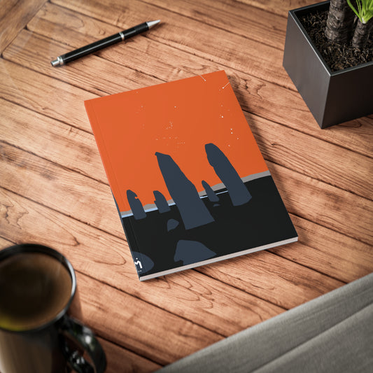 Scotland Art A5 Softcover Notebook - Silhouettes