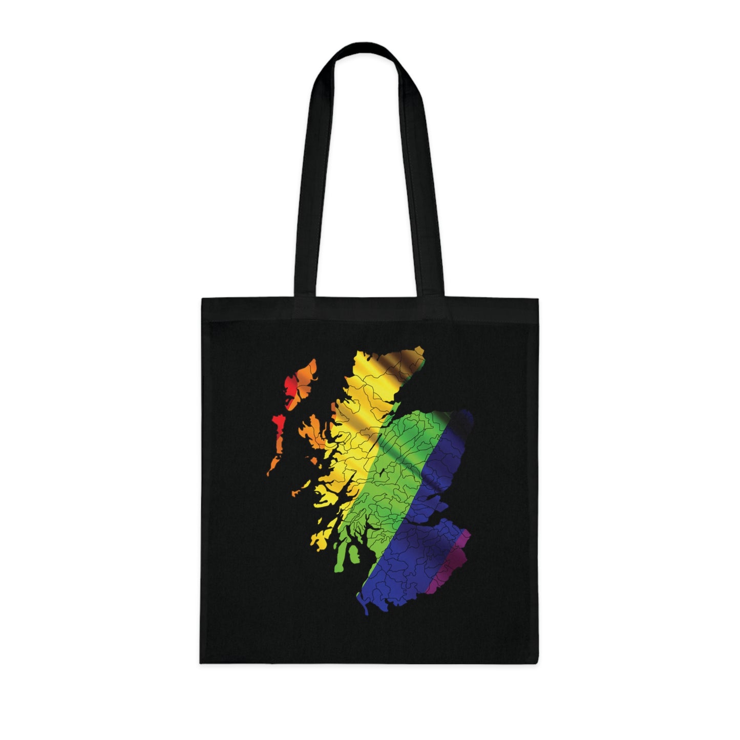 Scotland Pride Flag Clan Map Cotton Tote Bag