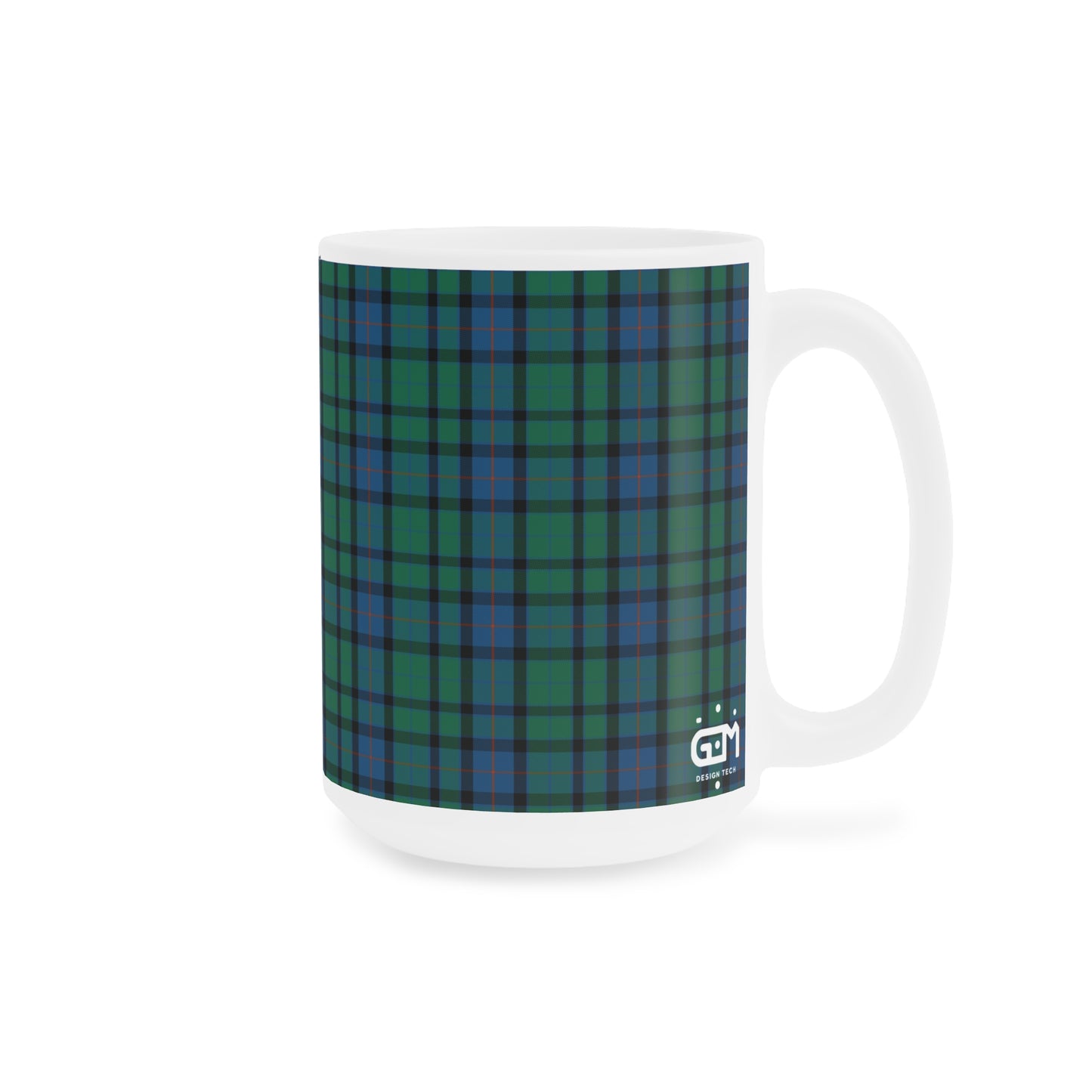 Tartan Mug - Flower of Scotland Tartan, Scottish, Various Sizes